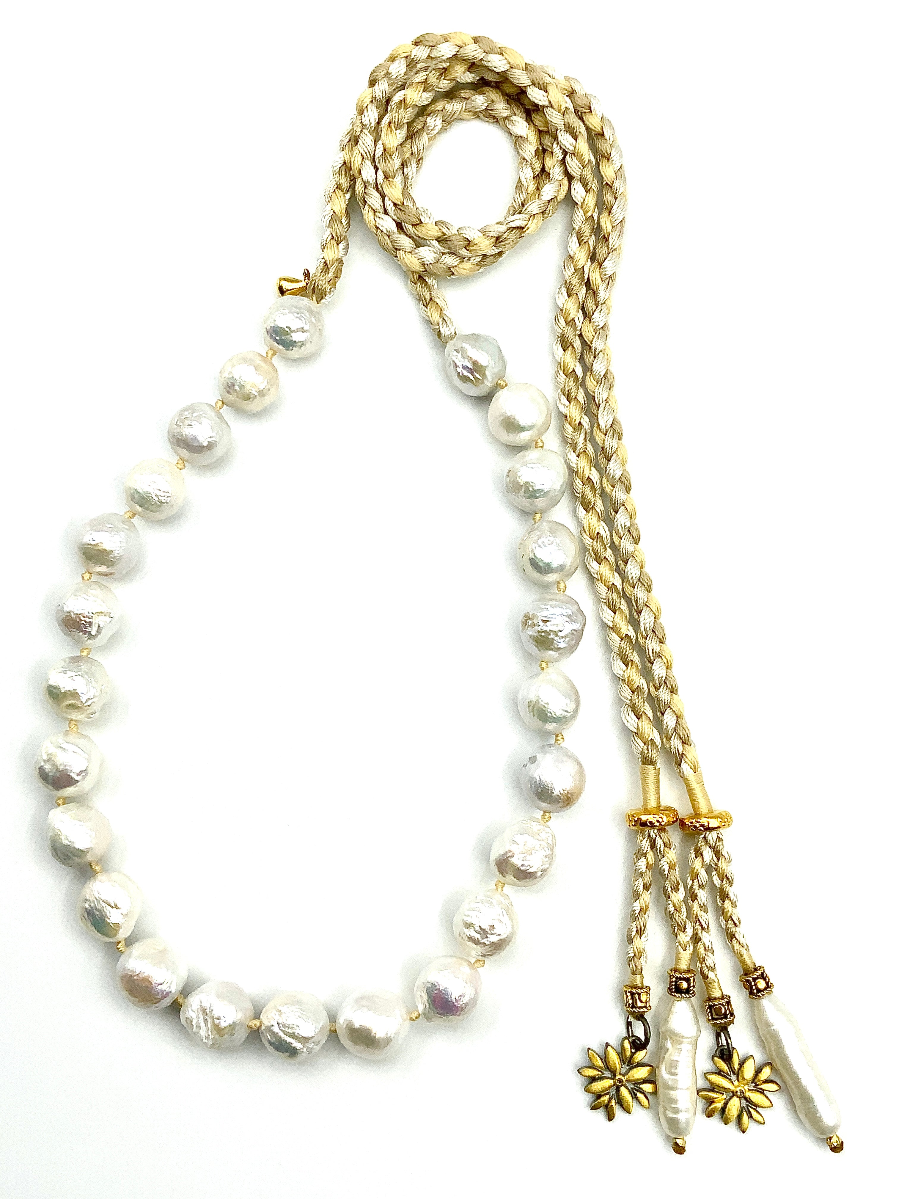 # 18 Round White Fresh Water Pearl