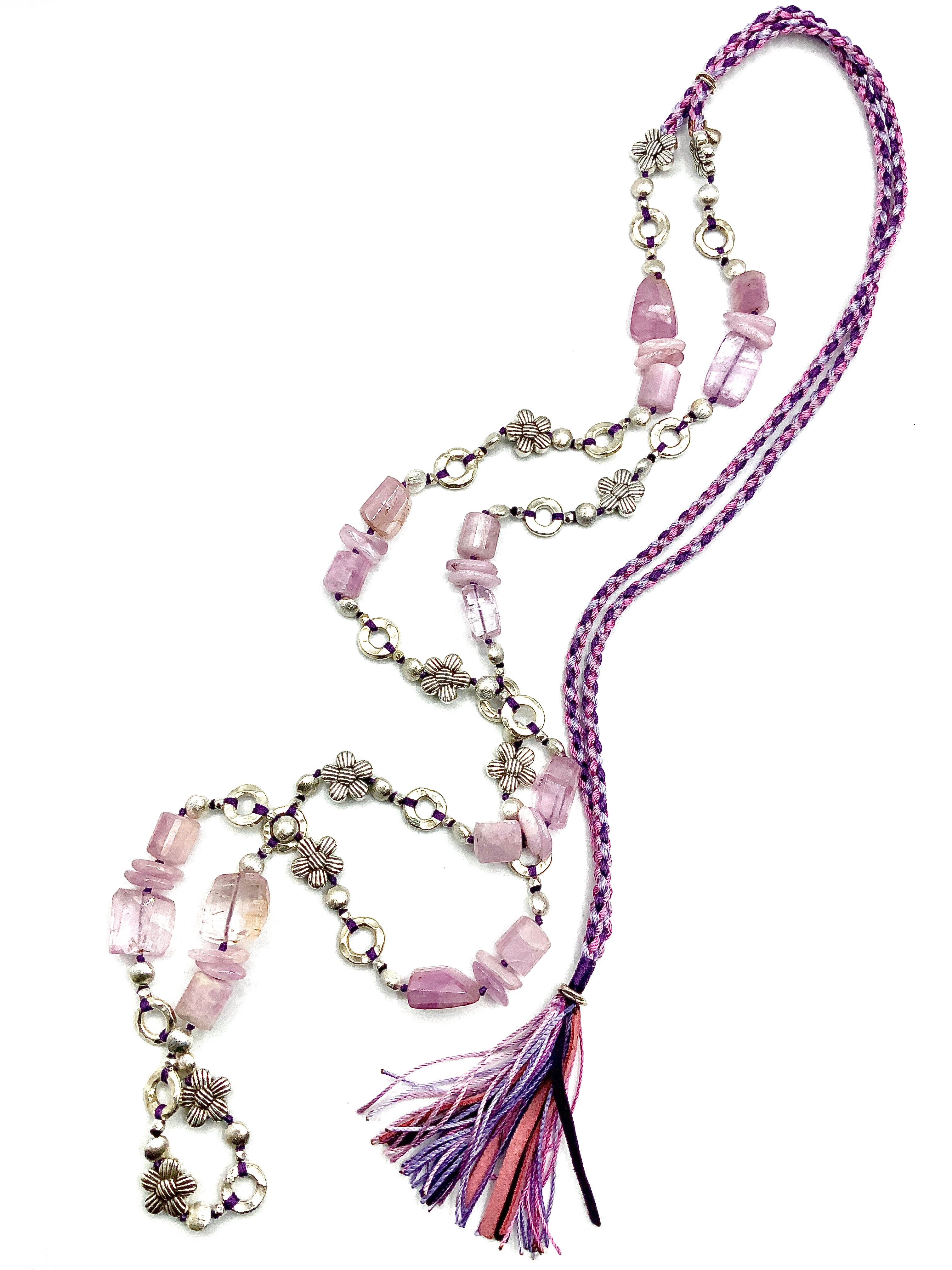 # 30 Kunzite Glow ,A Necklace Made to Drift & Dazzle