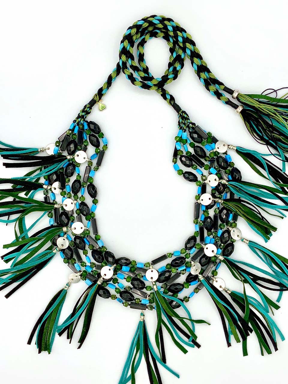 #12 Leather Tassel necklace