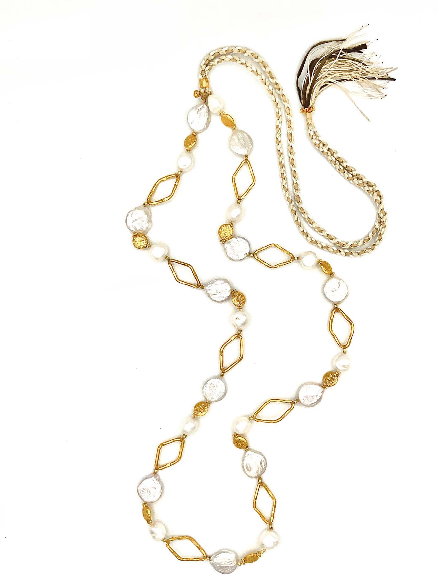 # 44 Gold Rhombus necklace